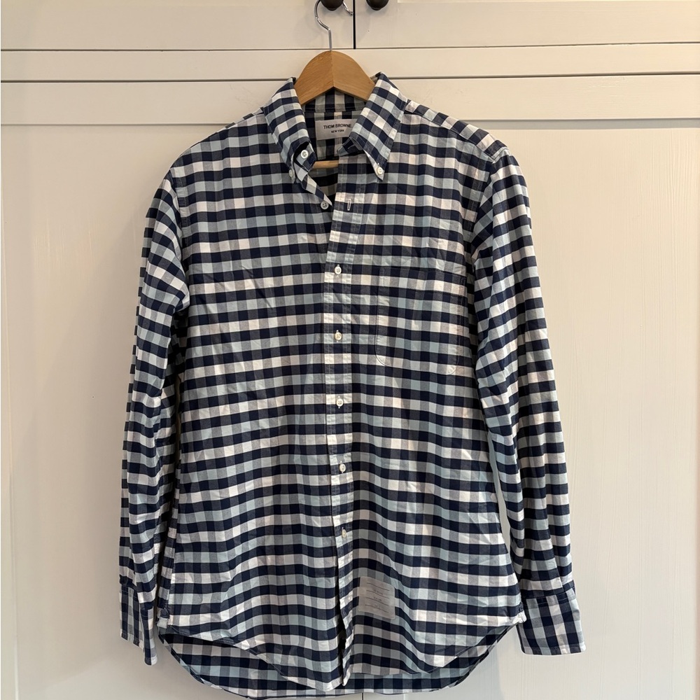Thom Browne Oxford checked dress shirt